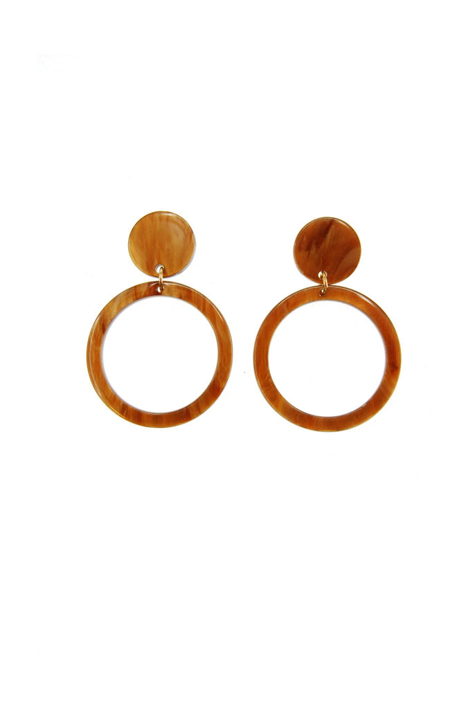 Maddie Earrings - Tortoise