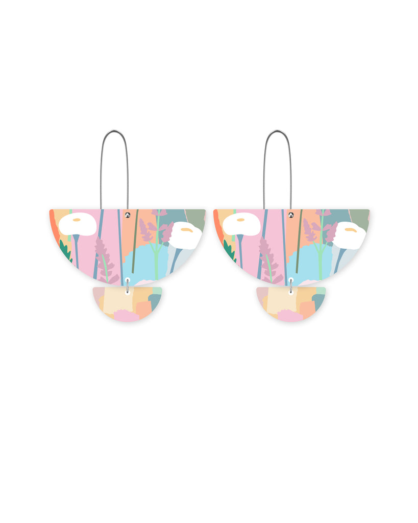 Pastel Leah Statement Long Drop Earrings