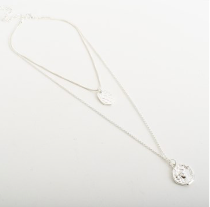 Augusta Short Coin Layered Necklace