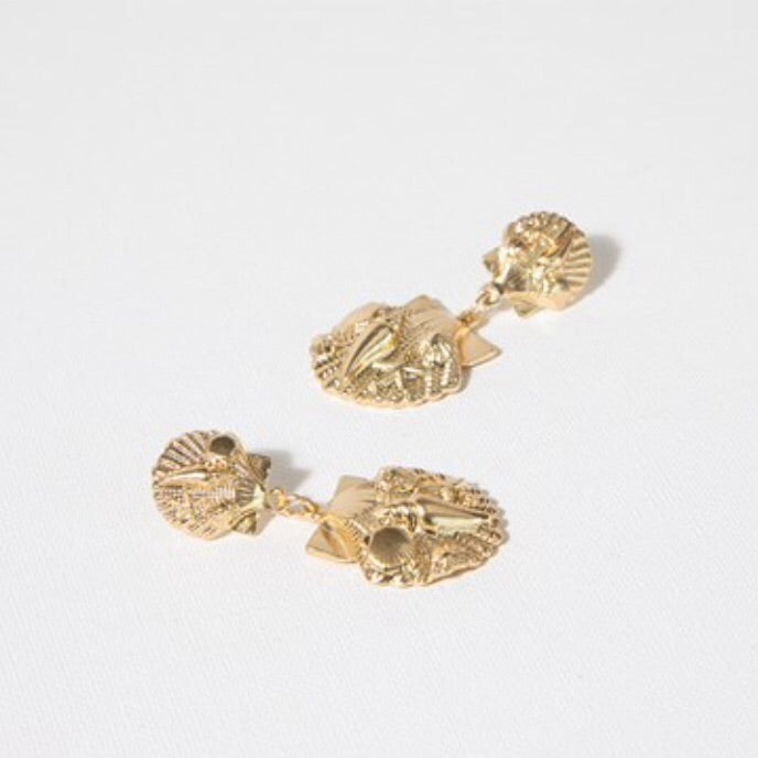 Marine Life Seashells Earrings